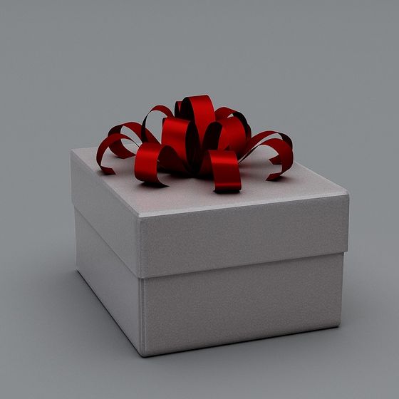 Elegant Gift Box 3D model for Creative Projects
