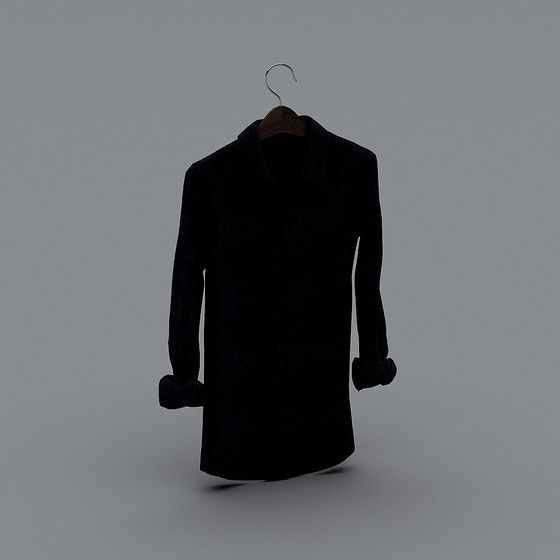Urban Nightwalker Coat 3D model
