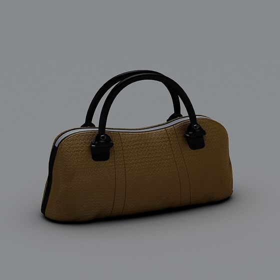Elegant Low-Polygon Handbag 3D model