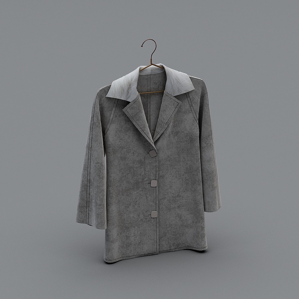 Elegant 3D Coat Model for Urban Aesthetics