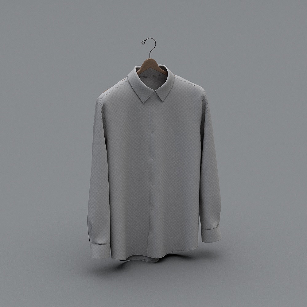 Elegant Low-Poly Shirt 3D model
