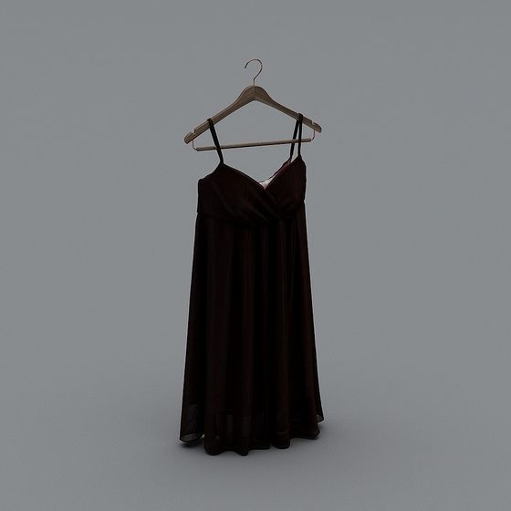Stylish Sleeveless Dress 3D model for Designers