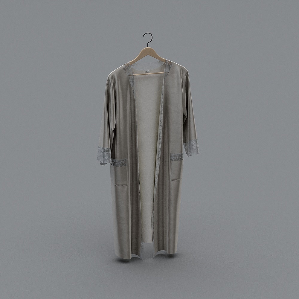 Elegant Evening Robe 3D model