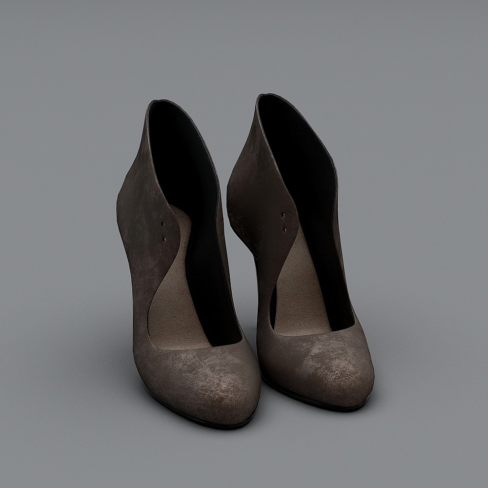 Abbigliamento Moderno - 1 - Scarpe in Pelle con Tacco Alto