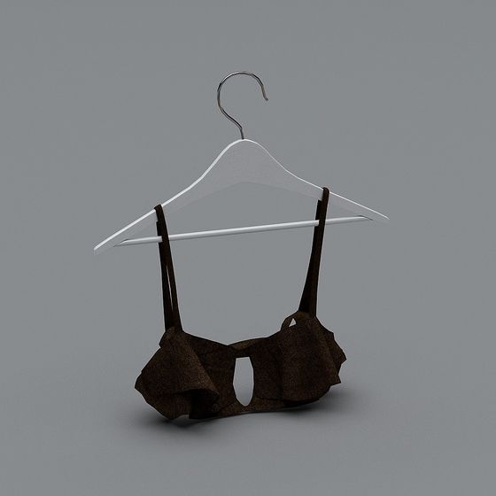 Elegant Low-Poly 3D Lingerie Model for Creative Projects