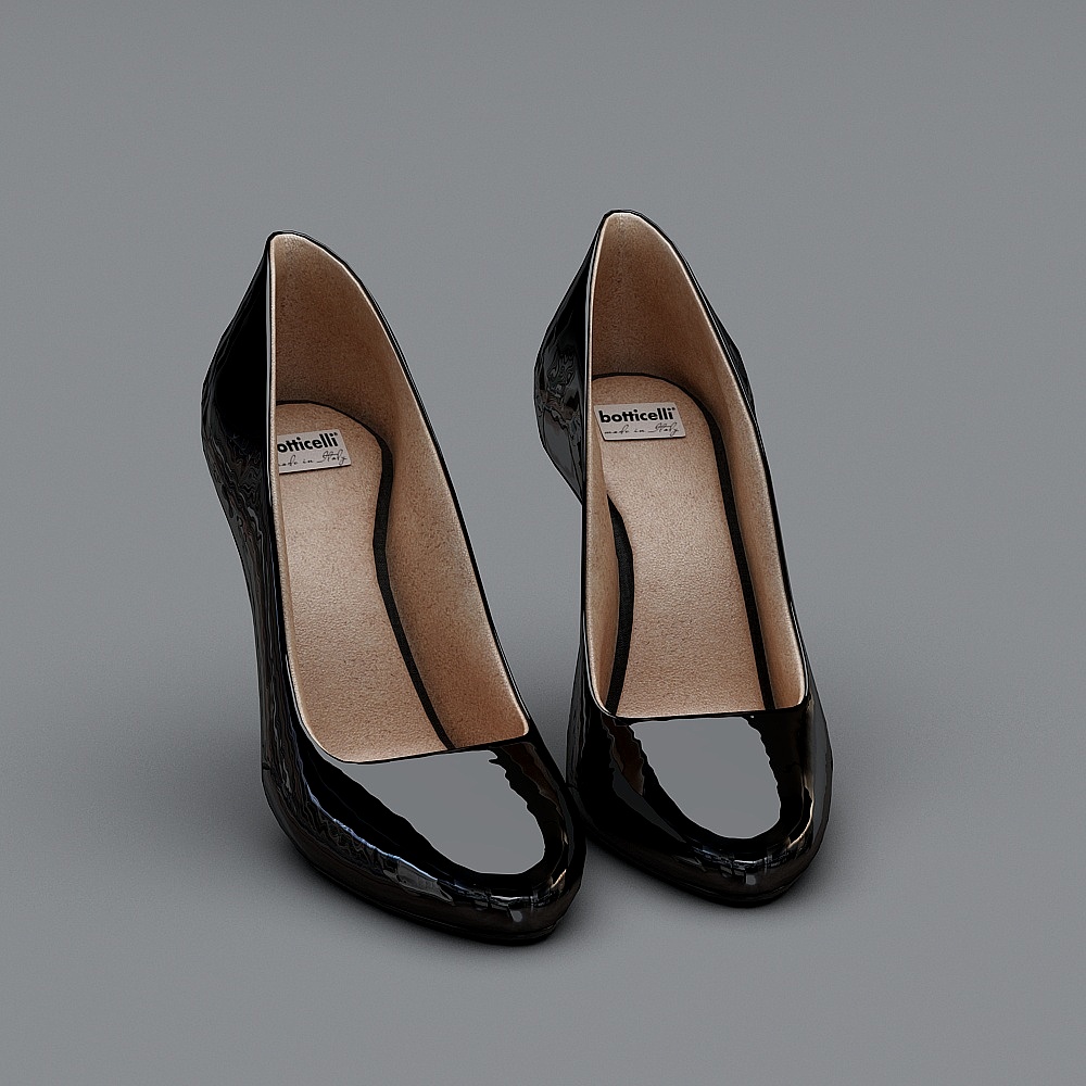 Vêtement moderne - 1 Talons hauts en cuir noir