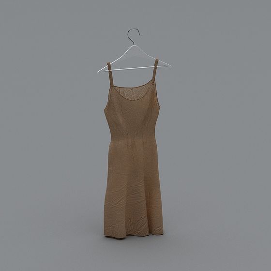 Vintage Lace Dress 3D Model