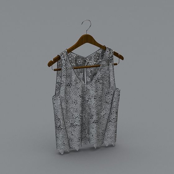 Chic Lace Vest 3D Model for Creative Projects