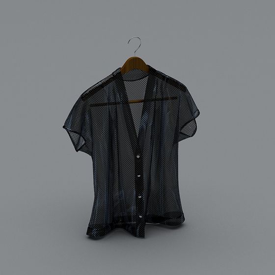 Grid Perspective Shirt 3D model for Designers
