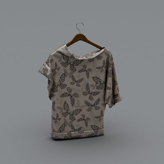 Stylish Low-Polygon T-Shirt 3D model for Creative Use