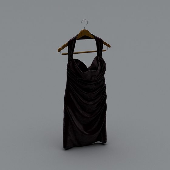 Elegant Dress Hanger 3D Model Design