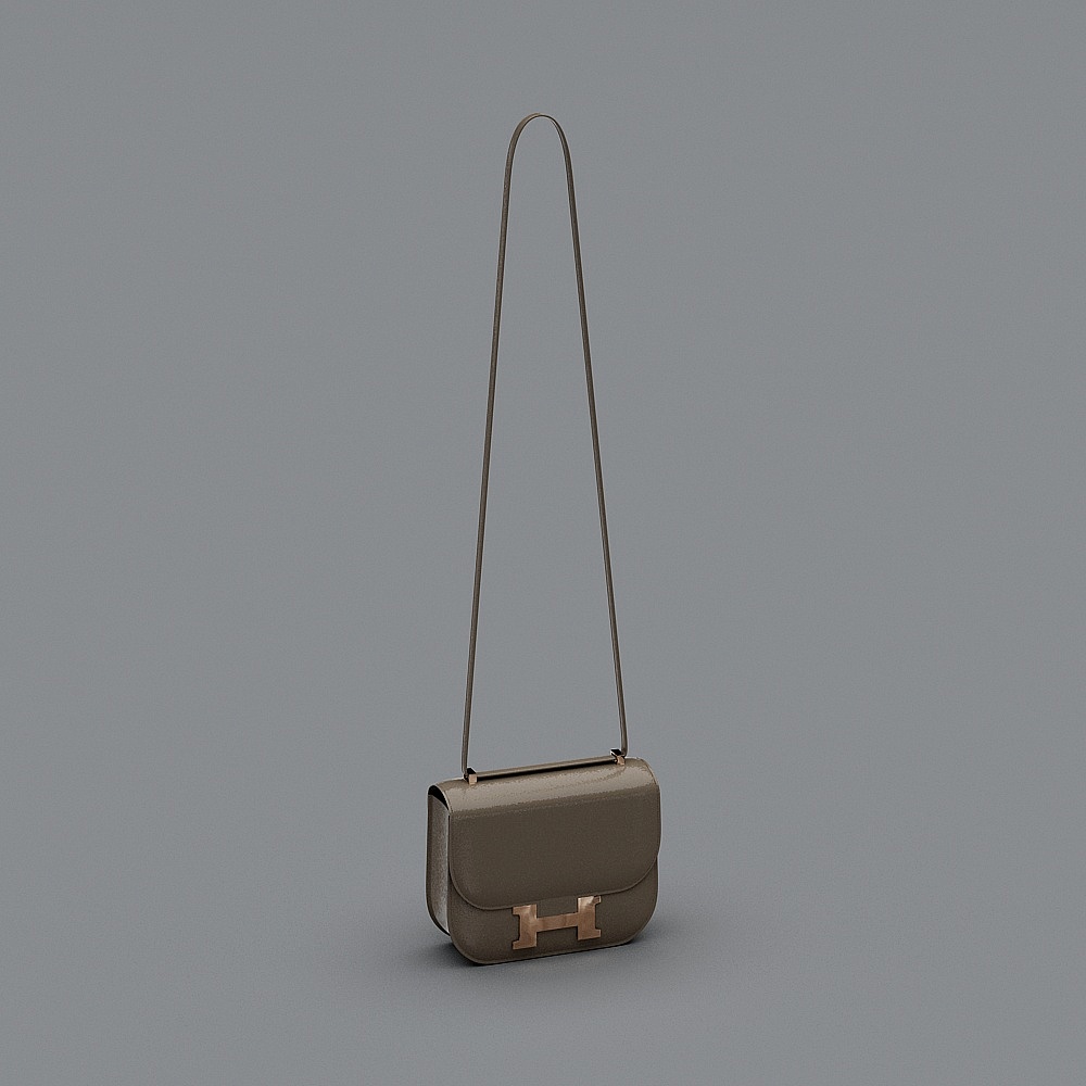 Elegant Low-Poly Handbag 3D model