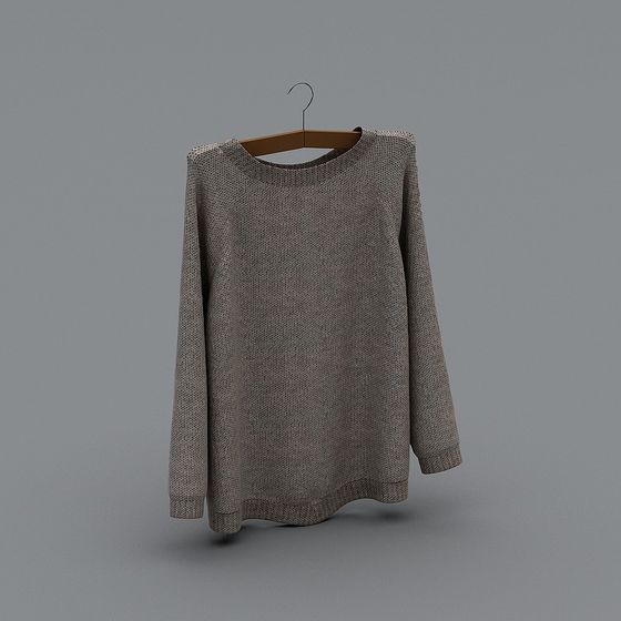 Stylish Low-Poly Sweater 3D model