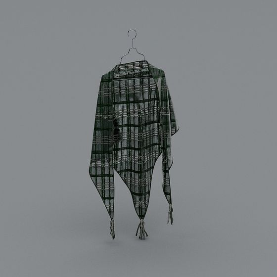 Checked Shawl 3D Model for Creative Projects