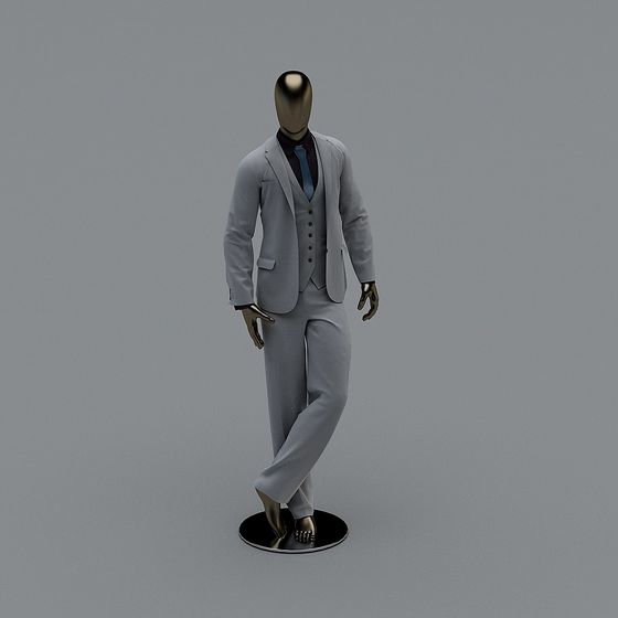 Elegant Futuristic Suit 3D Model