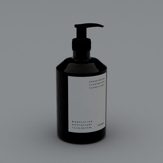 Modern Minimalist 3D Bottle Model Design