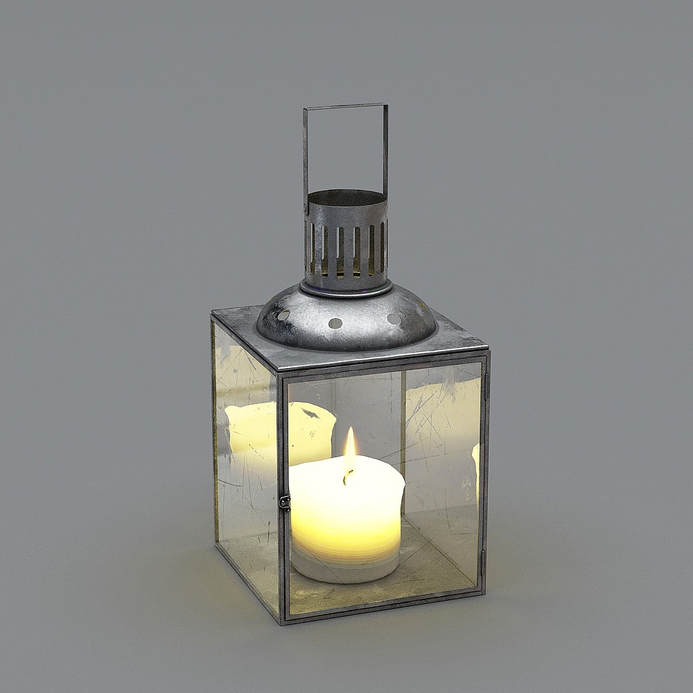 Vintage Candlestick 3D model