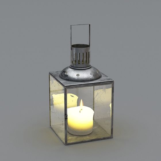Vintage Candlestick 3D model