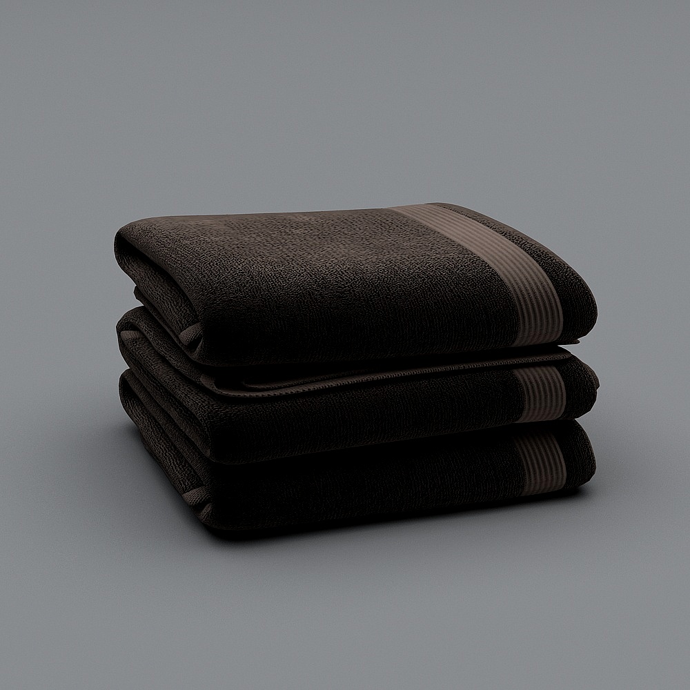 Stacked Towels 3D model