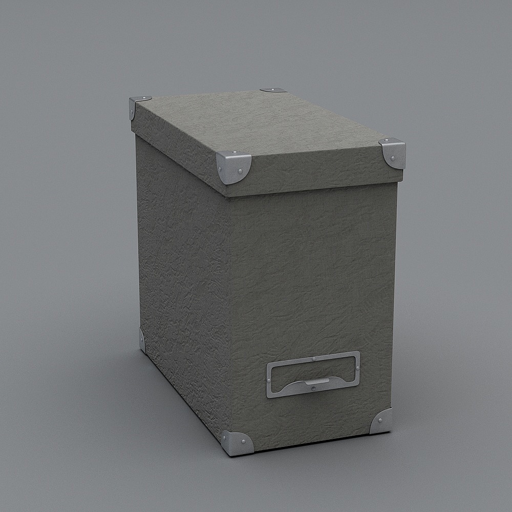 Retro Archive Box 3D model
