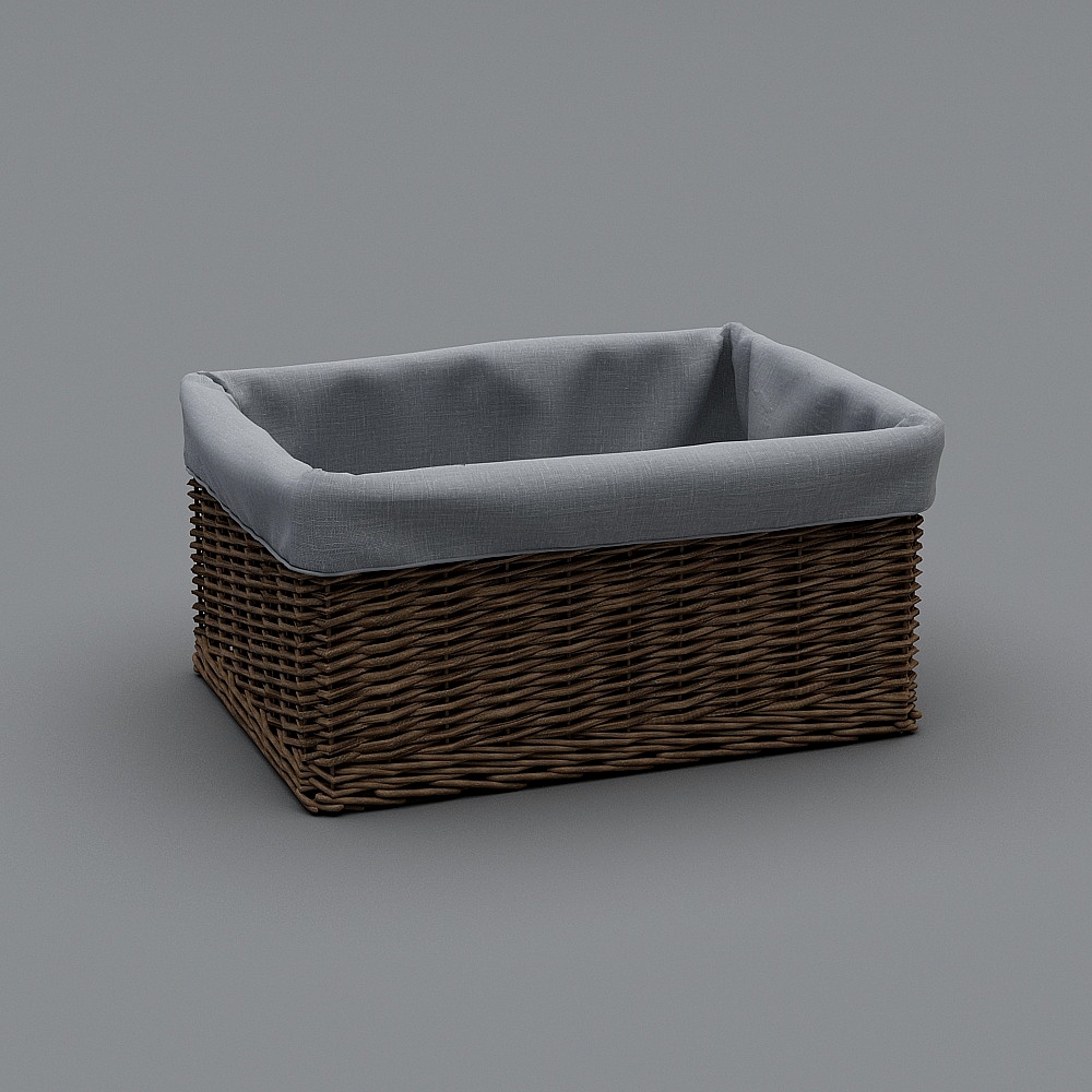 Combinación de cesta tejida moderna - Cesta cuadrada de ratán