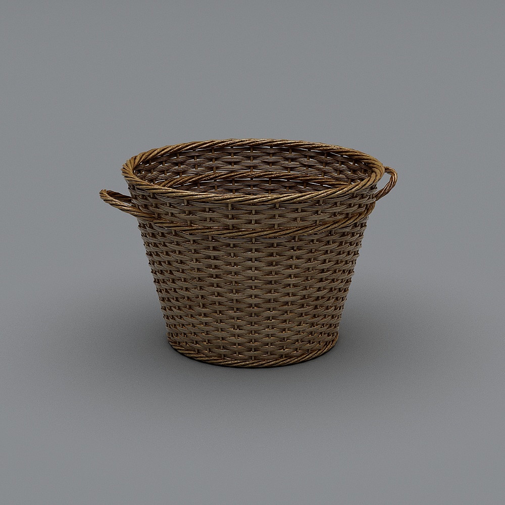Nordic rattan basket collection basket - round rattan basket