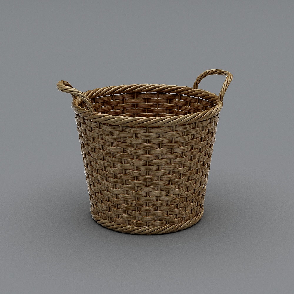 Cesto nórdico de la colección de cestas de mimbre - cesto rediseñado