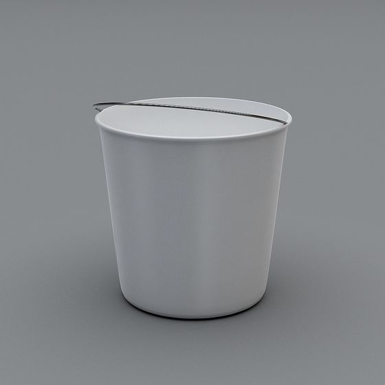 Elegant Low-Poly Metal Bucket 3D model