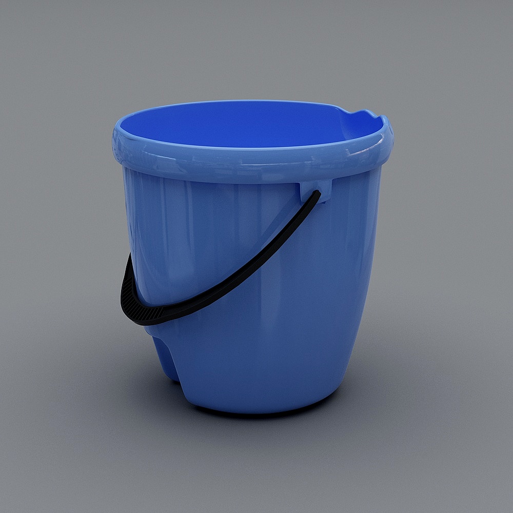 Modern blue bucket