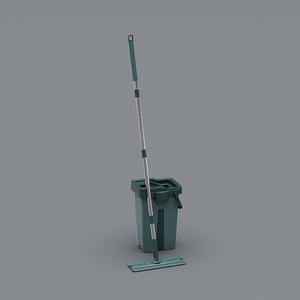 Modern mop-scraper mop set