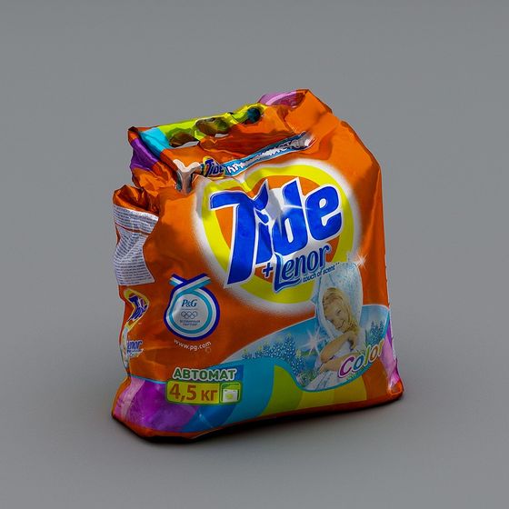 Tide + Lenor Laundry Powder Bag 3D model