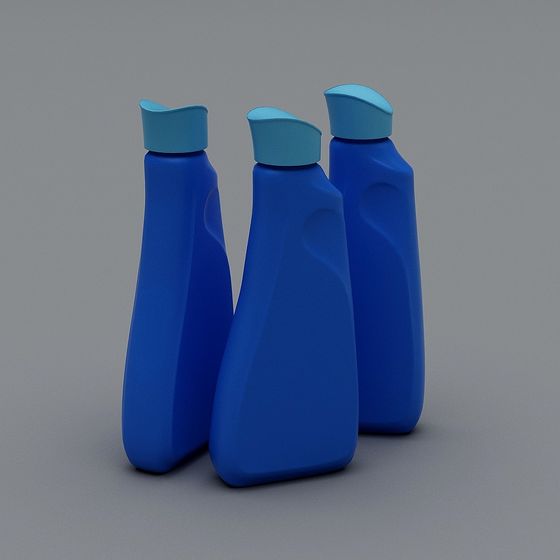 3D Model of Blue Dish Soap Bottles