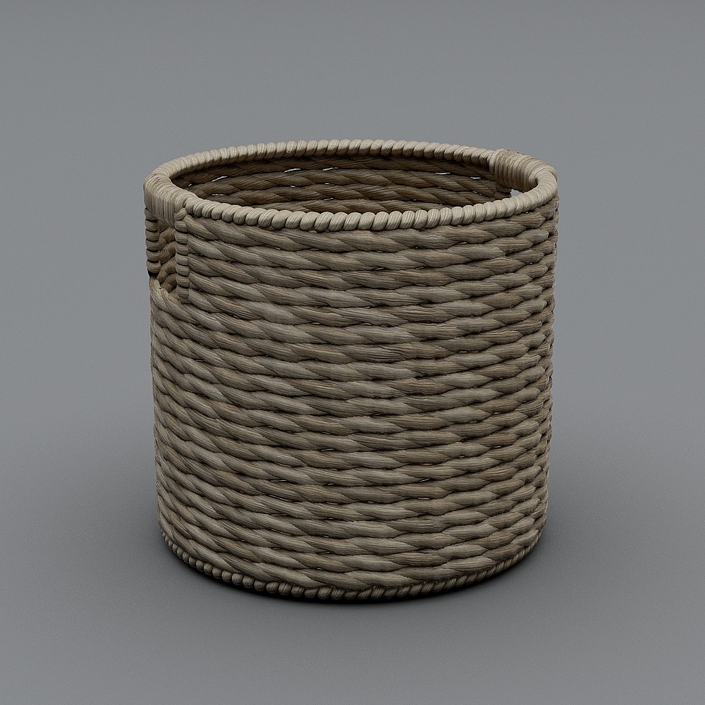 Paniers ronds en rotin