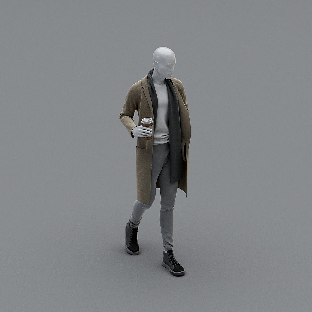 Stylish Urban Character 3D model