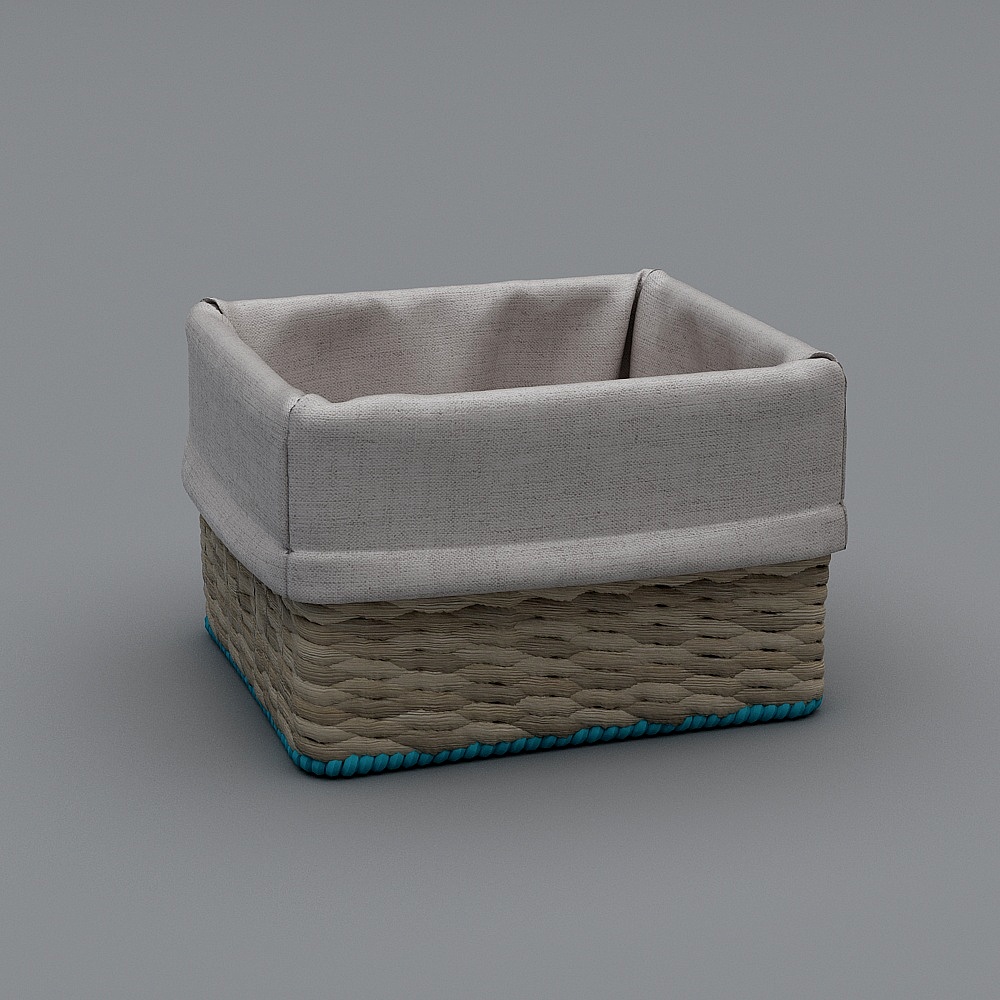 Nordic children's baskets - rattan square baskets