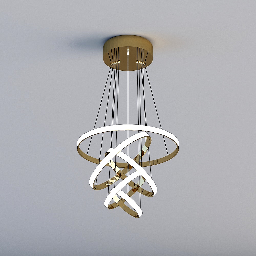 Twisted Elegance 3D model Pendant Light
