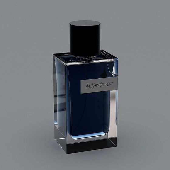 Elegant Yves Saint Laurent Perfume Bottle 3D model