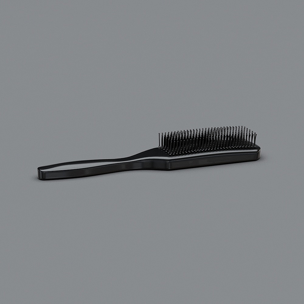 Elegant Black Comb 3D model for Modern Aesthetics