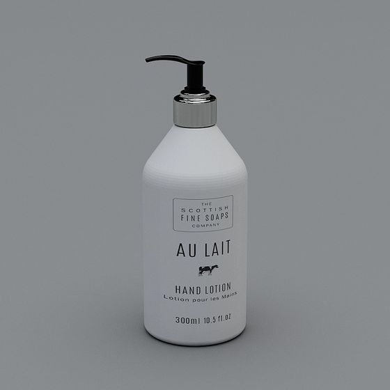 Low Poly Hand Lotion Bottle 3D model