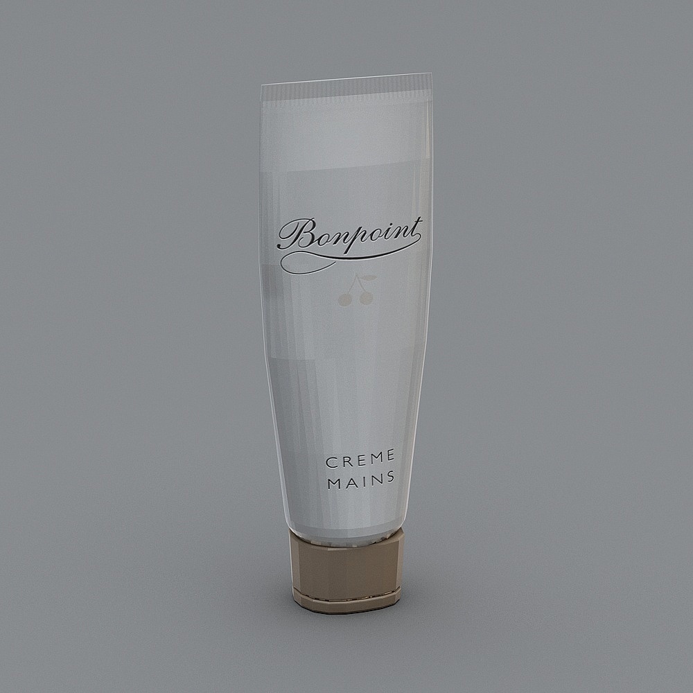 Elegant Hand Cream Tube 3D model