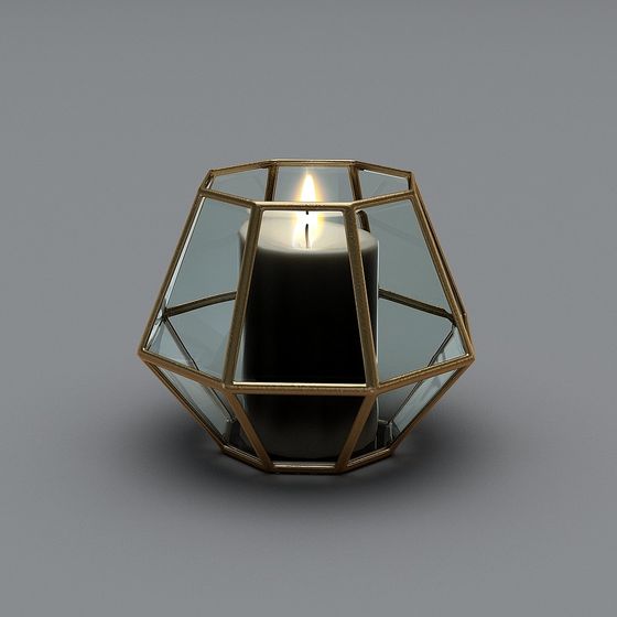 Geometric Candlestick 3D model