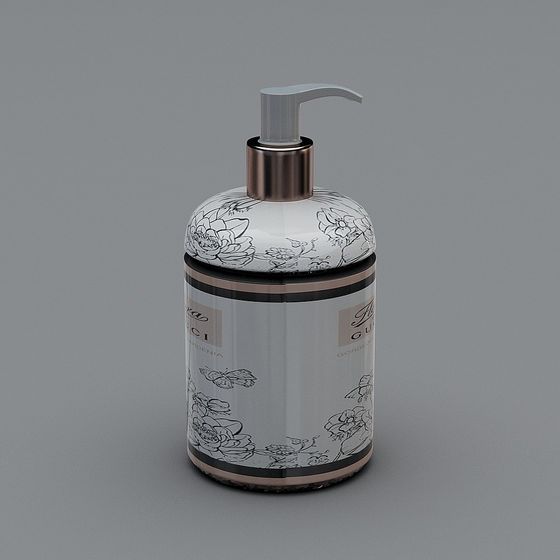 Elegant Low-Poly Soap Dispenser 3D model