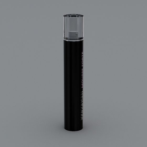 Elegant Black Cosmetic Bottle 3D model