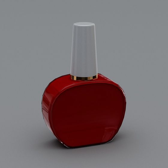 Elegant Red Vase 3D model for Modern Aesthetics