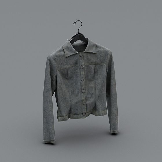 Stylish Low-Poly 3D Jacket Model