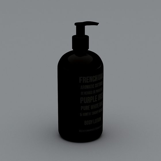 French Oak Body Lotion Pump Bottle 3D model