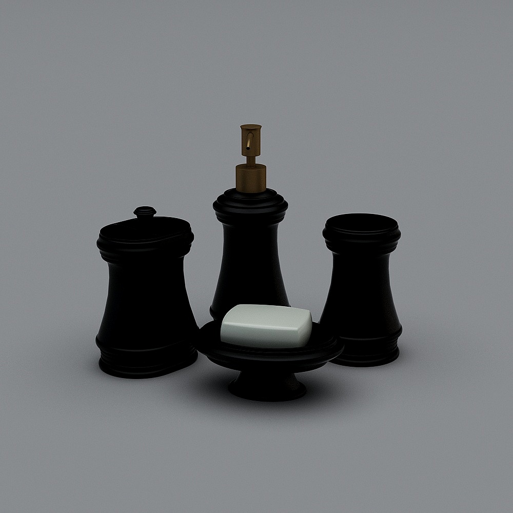 Combinazione di articoli da toeletta moderna - 4