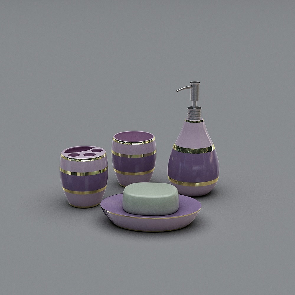 Ensemble de produits de toilette modernes-10