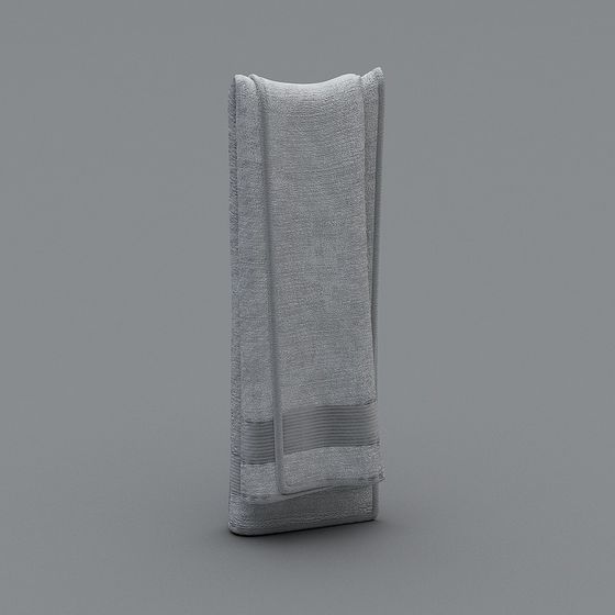 Realistic Creased Towel 3D model for Creative Projects