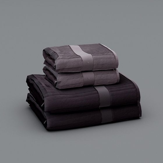 Stylish Low-Poly Towel 3D model